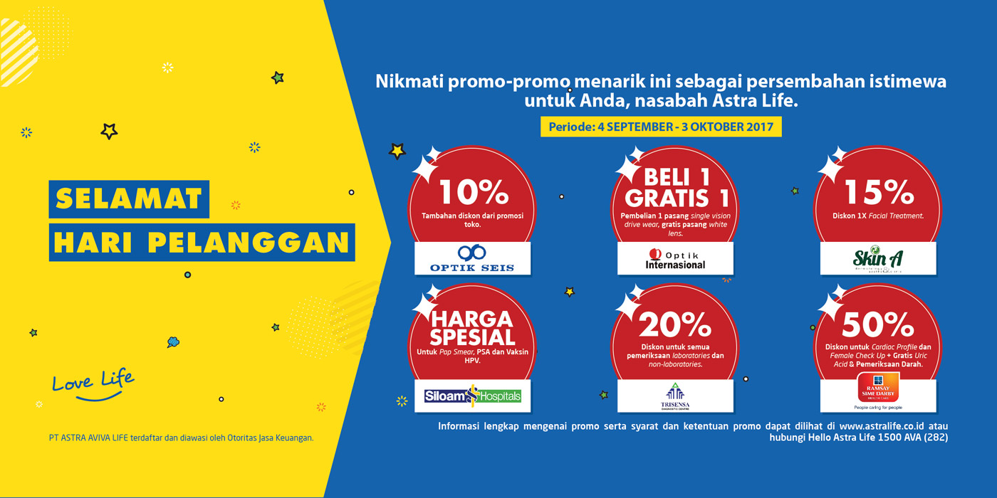 Promo Discount/Special Price Dalam Rangka Hari Pelanggan 2017